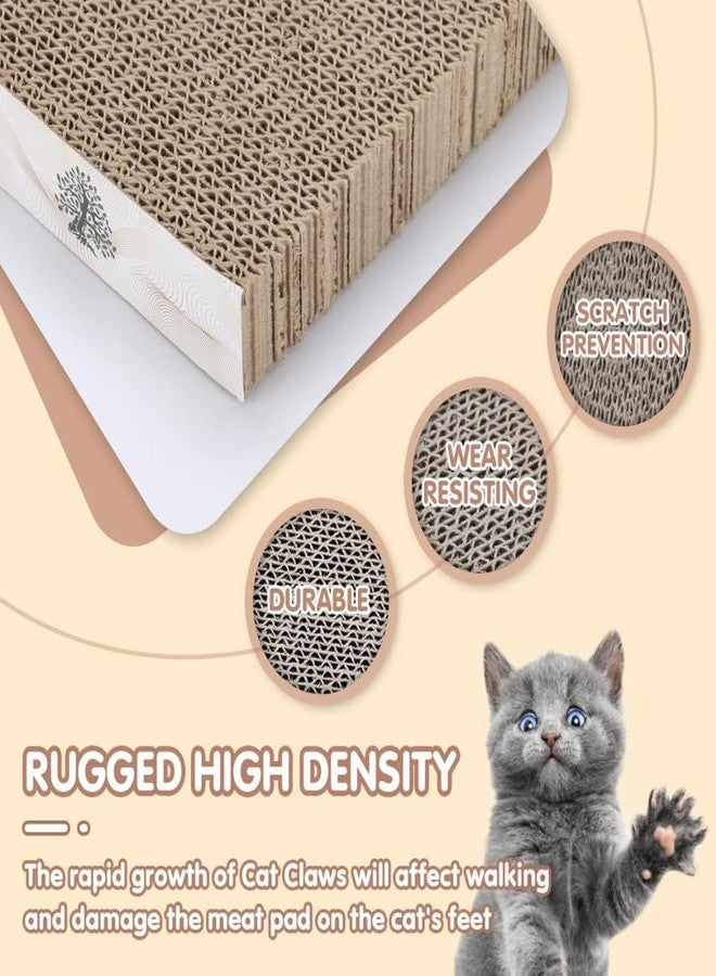 KittuPet Cat Scratcher Bed Cardboard, Round Cat Scratch Bed Lounge, Oval Cat Scratcher Bowl Circle, Cat Scratcher Box for Indoor Cats, Modern Cat Scratcher Pad - Image 5